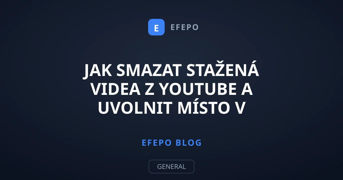 Jak smazat stažená videa z YouTube a uvolnit místo v telefonu